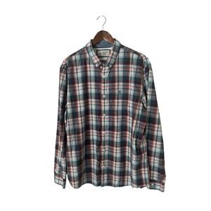 Penguin by Munsingwear mens size XXL plaid button front shirt